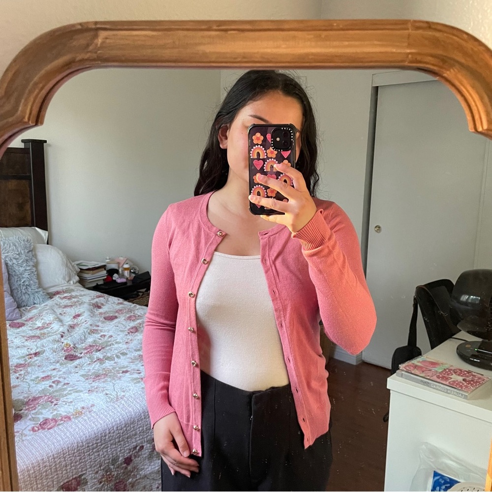 NWT New York & Company Pink Cardigan Size XS
